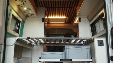 Fiat Ducato L2H2 Heckansicht -Heckauszug - Bambus - weiß
